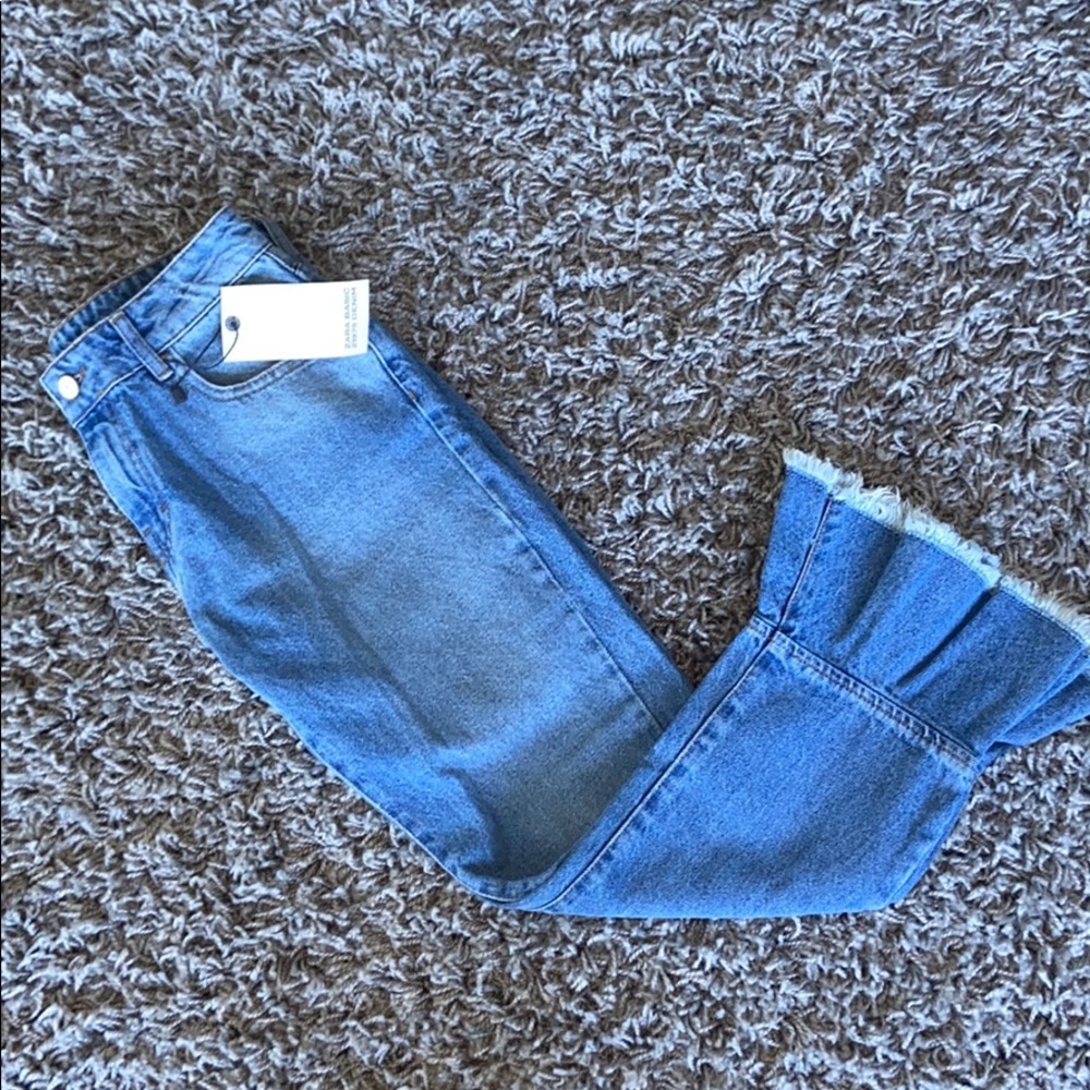 Zara Denim Jeans with cute cuff detailing